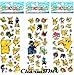 8 sheets Pokemon Go 3D Puffy Stickers Pikachu Party Favors by CharmTM