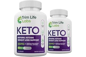 Nutra City (Pack of 2) Trim Life Labs Keto Pills for Men and Women, Trim Life Keto Natural Ketosis Weight Loss Support Supplement, 120 Capsules, 2 Months Supply