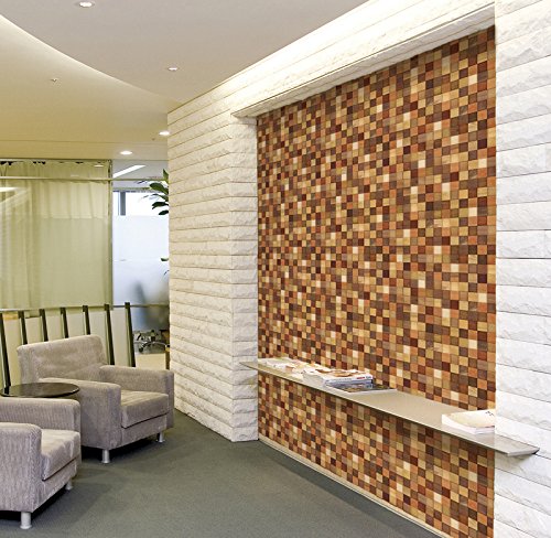 image for Magic-fix Peel & Stick Slice Wood Panel Backsplash Scrap Wood Contact 