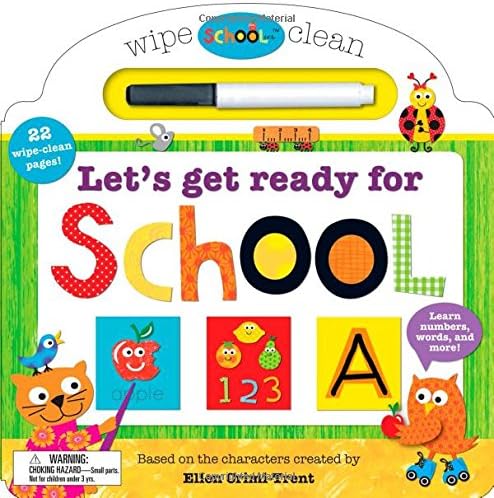 Schoolies: Wipe Clean Let's Get Ready for School: Learn Numbers, Words and More