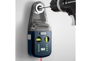 Tyrry 4-in-1 Laser Level Tool with Line Laser, Drill Dust Collector, Wall Bracket, Electronic Vacuum Suction Cup, 1800 mAh Battery, Leveler Tool Perfect for Picture Hanging, Painting, Home Renovations