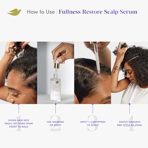DOVE SCALP + HAIR THERAPY DENSITY BOOST SERUM FULLNESS RESTORE VISIBLY THICKER HAIR IN AS SOON AS 30 DAYS, HYDRATING & FAST-ABSORBING, INSTANTLY RELIEVES DRY SCALP 2 FL OZ