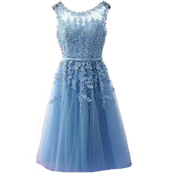 Lemai Off Shoulder Beaded Lace Prom Dress – Short Tea Length Satin Homecoming Gown