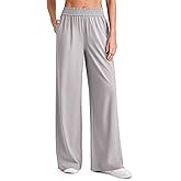 G4Free Chillwhisp Lightweight Flowy Wide Leg Pants Women Elastic Waist Palazzo Pants Summer Beach Vacation