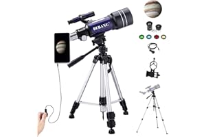 BEBANG Astronomy Telescope for Kids Adults - 70mm Aperture 300mm Refractor Telescope for Kids & Beginners