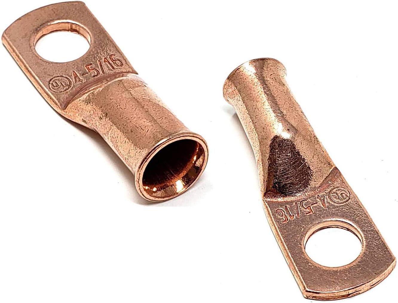 10 pcs WNI UL 4 Gauge x 5/16 Pure Copper Battery Welding Cable Lug Connector Ring Terminals: Car Electronics