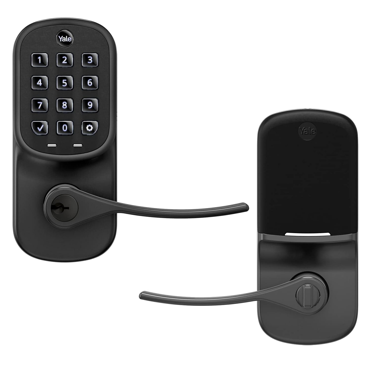 Photo 1 of Yale Assure Lever Keypad with Z-Wave in Black Suede
