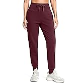 G Gradual Women's Fleece Lined Joggers with Zipper Pocket Water Resistant Running Hiking Pants Winter Warm Thermal Sweatpants