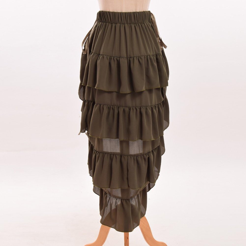 GRACEART Women's Victorian Steampunk Skirt Pirate Costume: Clothing