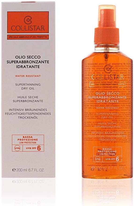 Collistar Super Tanning Dry Oil SPF15 200ml Water Resistant Moisturizing