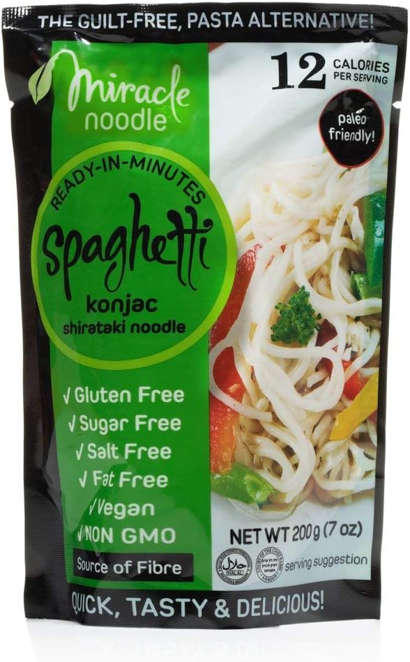 Spaghetti Shirataki di Konjac Miracle Noodle Confezione da 10 pacchetti Amazon.it Alimentari e