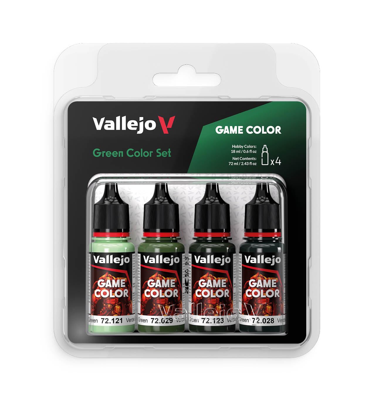 Vallejo AV Game Color Set - Green Colors (x4)