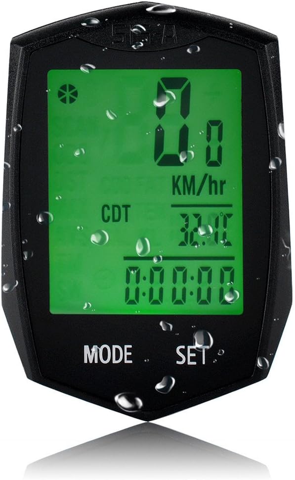Eavann Wireless Bike Computer with 3 Battery, Backlight Waterproof Cycling Odometer, Temperture Auto Off Bicycle Speedometer