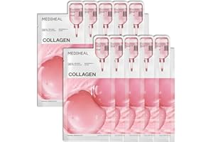 MEDIHEAL Collagen Essential Mask – Firming & Elasticity Care with Vegan Collagen, Peptides & Hyaluronic Acid, Korean Face Mas