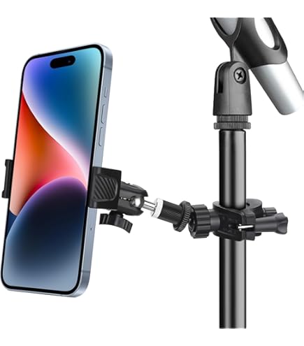 Supporto Per Smartphone Regolabile - Adattabile A Tubi Da 10-30 Mm, Orientabile 360° Per Auto, Bici, Attrezzature - Foto 7