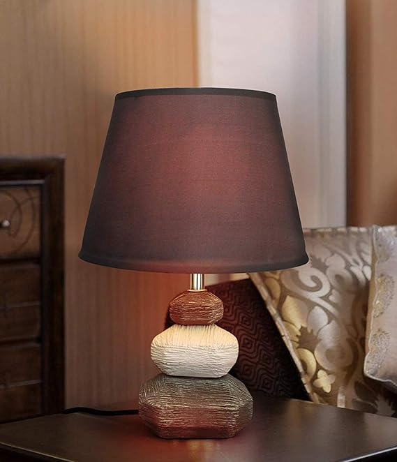 Tied Ribbons Designer Table Lamp for Living Room Home Dcor Office Bedroom Caf Restaurant (Raven Flow, 35cm X 20cm)