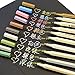 Zcargel Hot Sale Metallic Marker Pens, Set of 10 Colors,For Card Making,DIY Photo Album, use on Any Surface-paper,glass,plastic,pottery (10)