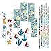 144 Piece Nautical Party Supplies: 12 Pencils 12 Sticker Sheets 48 Erasers and 72 Tattoos, Blue Toys Ahoy Decorations Decorative Fish Starfish Sea Shells Anchor Theme for Baby Shower Birthday Wedding