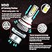 Tencasi 2PCS 9004 LED Headlight Bulbs C6 Series 72W 7600LM 6000K Cool White Lamp LED Conversion Kits Super Bright with COB LED CHIPS - 1 Year Warranty