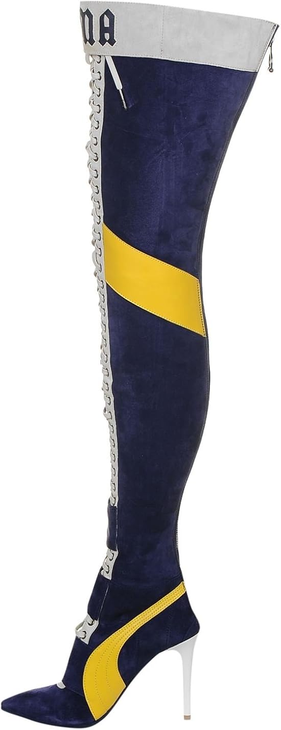 Fenty Puma By Rihanna Womens Over Knee Boots High Lace Up Amazon Co Uk Shoes Bags