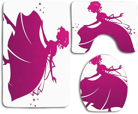 Silueta de Cenicienta vistiendo su zapatilla de vidrio Cuento de hadas