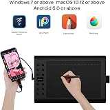 GAOMON M106KPRO 10 Inch Graphic Tablet 8192 Pen Pressure Tilt USB Windows Mac view 2