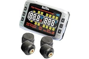 EEZ RV PRODUCTS EEZTire-TPMS Pro (518C) Tire Pressure and Temperature Monitoring System with 3.5" Color Display + 4 AT Sensors, Not Compatible with Our Previous Models T515, E518, E618 Systems