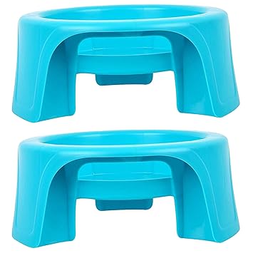 Heart Home Plastic 2 Pieces Multipurpose Plant Pot Water Pot Gas Cylinder Stand (Green) - CTHH22113