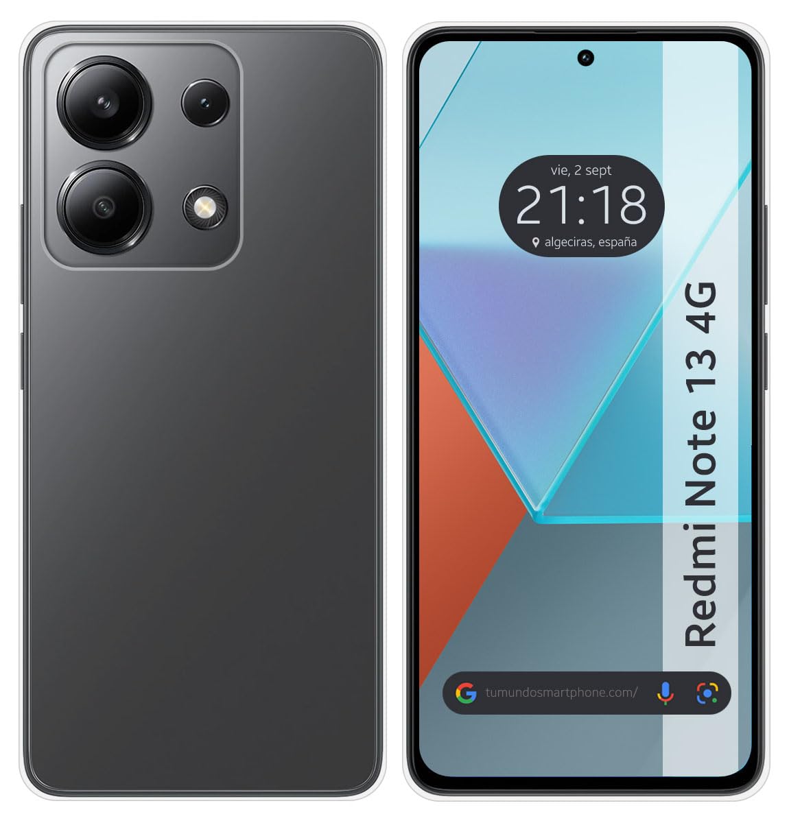 Tumundosmartphone Transparent TPU Silicone Gel Case for Xiaomi Redmi Note 13 4G