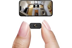 J-SINIGIDIN Spy Indoor Wireless Camera Mini Hidden WiFi Cameras Home Security Room Body Cam Nanny Smart Home Outdoor Cams Pet Dog Baby Camara 1080P House Portable Tiny Small Room Night Vision Door Cam