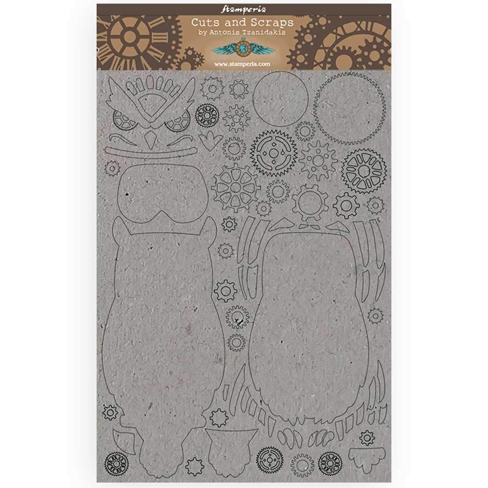 Stamperia Greyboard-Sir Vagabond Owl, Various, A4