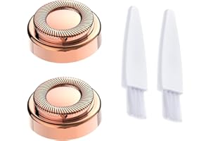 2PCS LinMei Replacement Heads Compatible for GEN 1 Finishing Touch Flawless Women's Painless Hair Remover with Cleaning Brushes