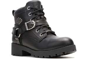 Harley-Davidson Women's Kelley Harness Ride WP Black Motorcycle Boots, D87312