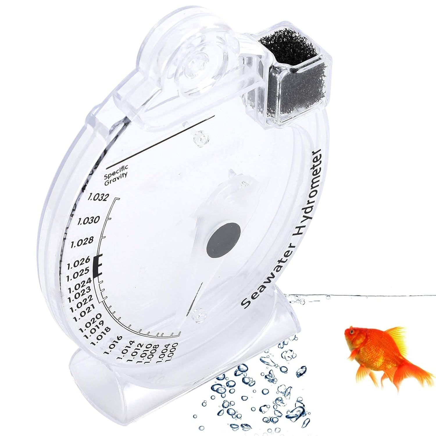 Zerodis Sea Hydrometer Salinity Specific Test Concentration Aquarium Testing Tool for Fish Tank Water Marine Sea Saltwater(#1)