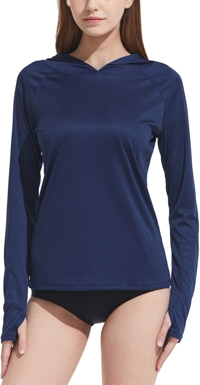 TSLA Women's UPF 50+ Long Sleeve Swim Shirt, UV/Sun