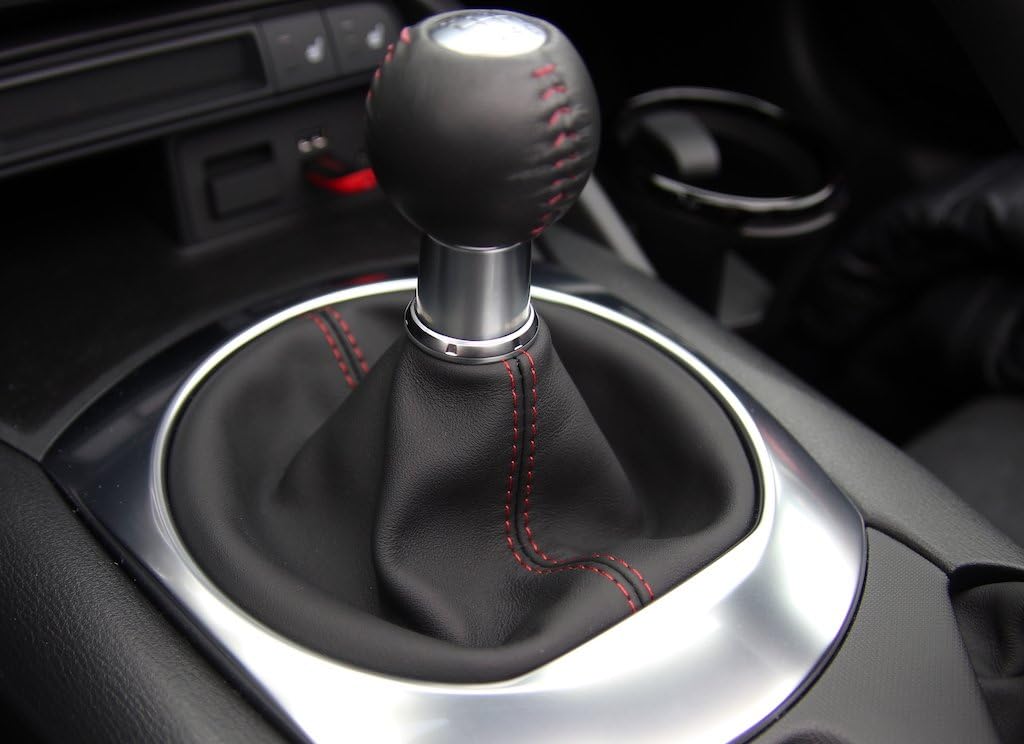 Black AlcantaraBlue Thread RedlineGoods Shift Boot Compatible with