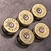 War Monkey 12 Gauge Polished Shotgun Shell Magnets in Brass - Set of 5