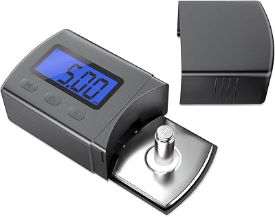 DIGITNOW Mini Digital Turntable Stylus Strength Scale 0.01g 5g Blue LCD