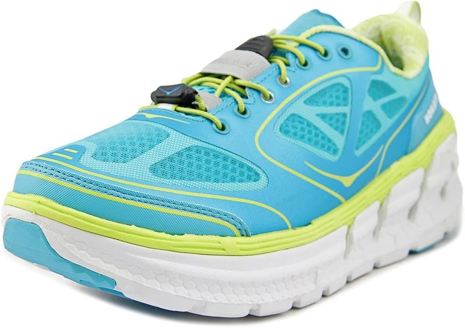 HOKA ONE ONE Conquest Women Round Toe Synthetic Blue Cross