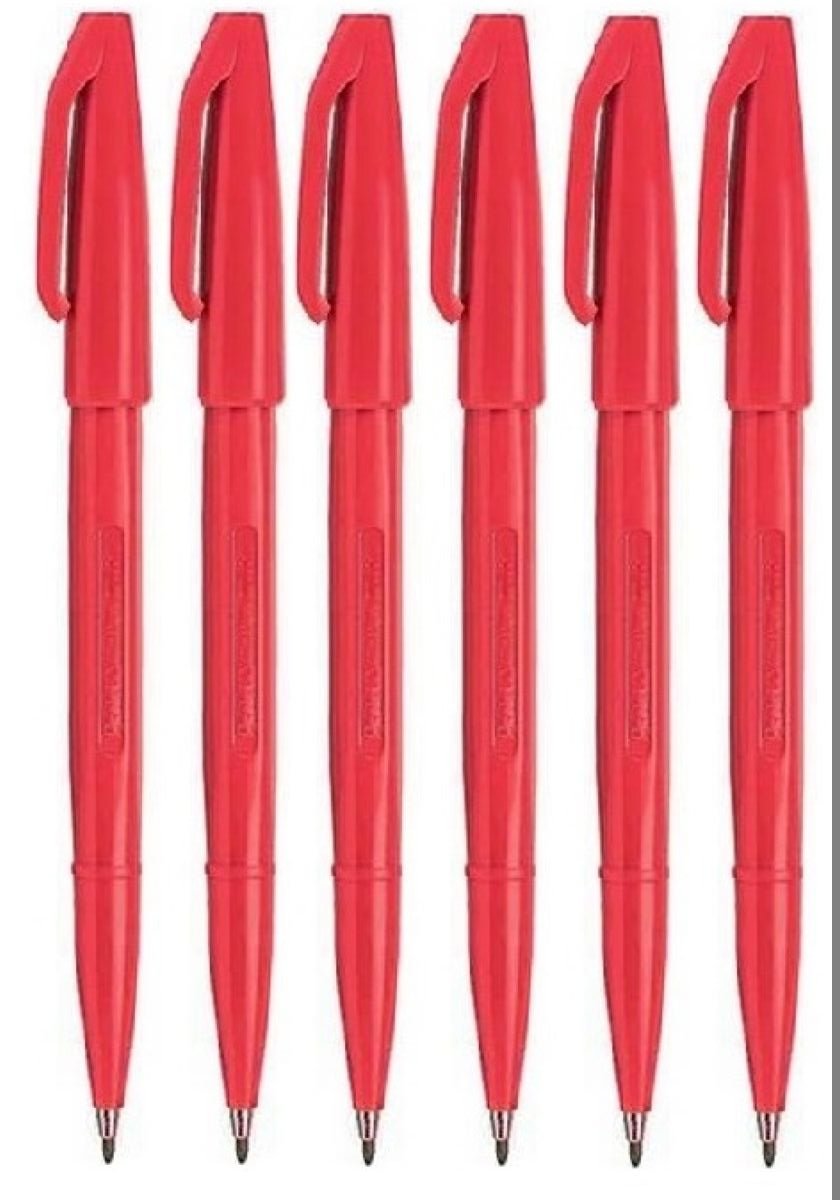 Pentel S520-D Sign Pen Fibre Tip Pens 0.8mm Green, Box 12 - View #4