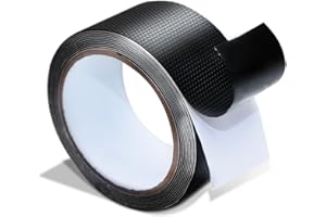 Qingluan Rubber Grip Tape - Ultra Heat Resistant & Waterproof Non-Slip Tape for Tools, DIY & Gadgets with Enhanced Textured Strong Adhesive for Safer Grip and Comfort (Black, 2In x 10Ft)