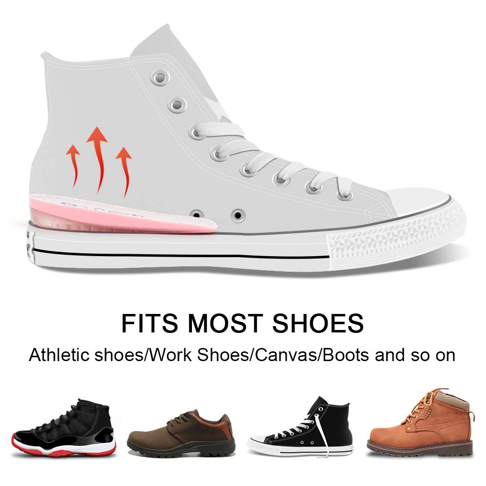 Dr. Foot\'s Height Increase Insoles, Heel Cushion Inserts, Heel Lift Inserts for Leg Length Discrepancies (0.6\