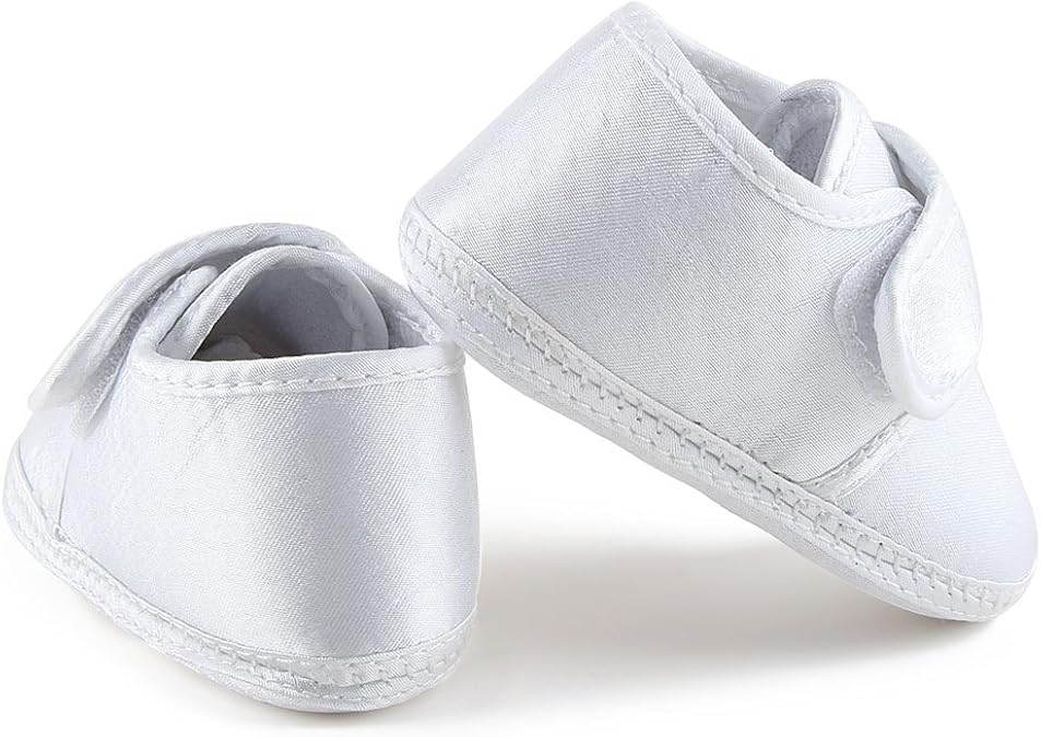 DELEBAO Zapatos Bebé Niña Zapatillas para Bebes Primeros Pasos Blancos