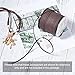 Pandahall 98Yard 90m/roll 3x1.4mm Faux Suede Cord String Leather Lace Beading Thread Suede Lace Double Sided with Roll Spool 295feet Coffee