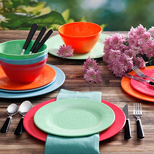 Cheap Melamine Plates. Gibson Home Brela 12Piece Melamine Dinnerware