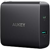 AUKEY USB C Charger with 56.5W Wall Charger, One 46W Power Delivery 3.0 & 5V / 2.1A Ports USB Wall Charger, Compatible MacBook, iPhone Xs/XS Max/XR, Samsung Galaxy S8 / S8+ / Note8 and More