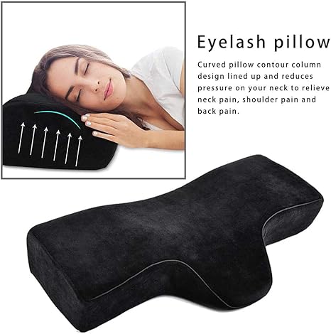 Eyelash Extension Pillow Ergonomic Curve Neck Pillow Memory Foam