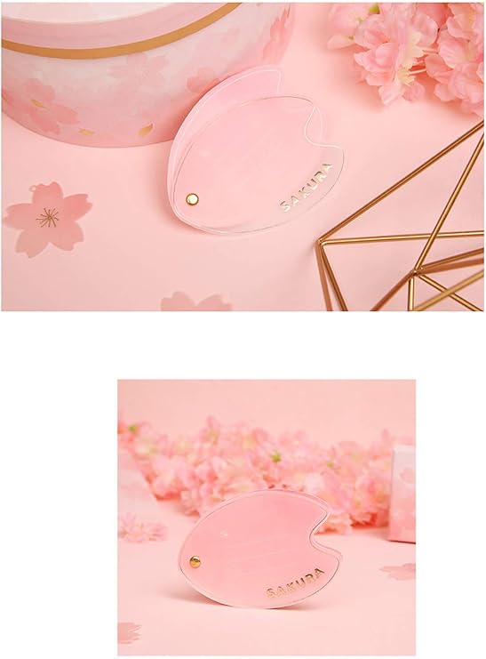 Amazon Moin Moin メッセージ カード 桜 さくら 花びら 花 メッセージカード ピンク 透明カバー 封筒付 5枚セット グリーティングカード 文房具 オフィス用品