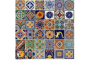 COLOR Y TRADICIÓN Color y Tradicion 100 Mexican Ceramic Tiles Handmade Talavera Tiles