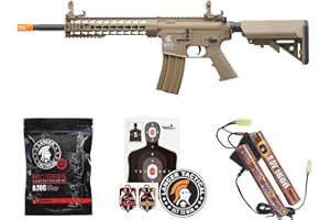 Lancer Tactical Gen 2 Airsoft M4 Carbine 10" KeyMod Piactinny AEG Rifle-1000 Rounds 0.20g BBS, 9.6v Nimh Battery & Charger Included